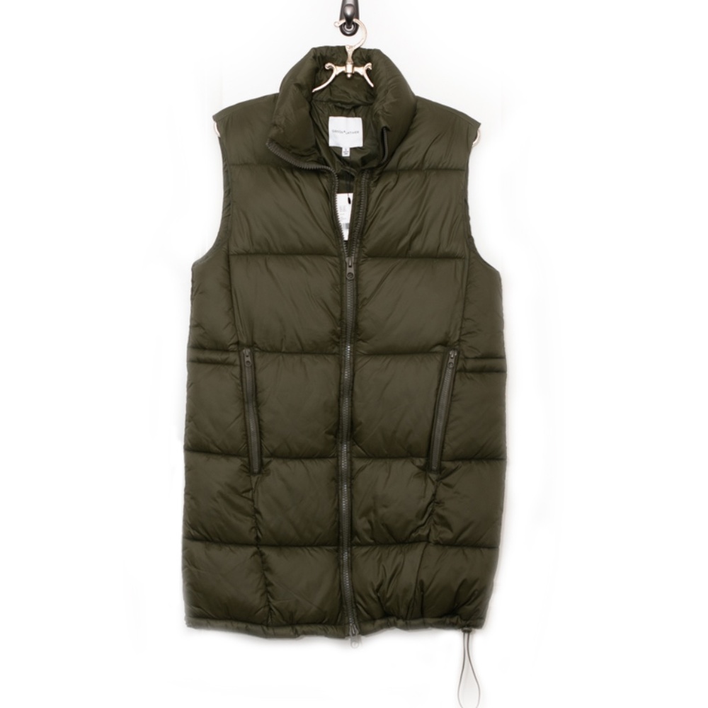 NWT Gibson Latimer Hunter Green Puffer Long Vest Size Small